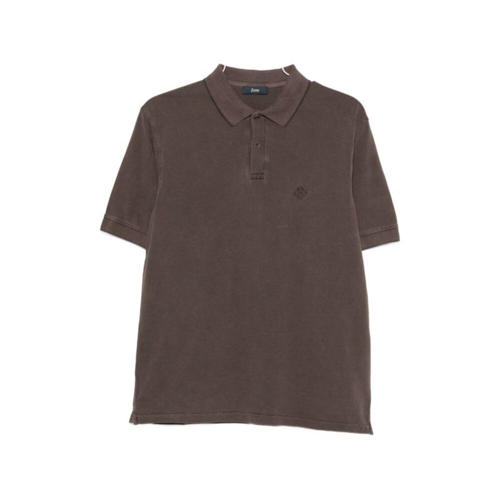 Herno Men Logo Cotton Polo Shirt